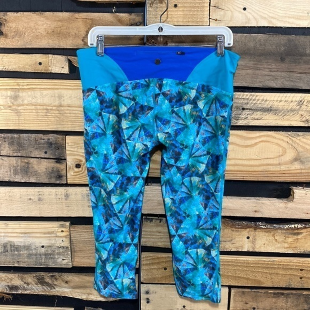 PrAna Cropped Printed Tights Size Large‎